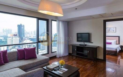 LTH5425 – Service Apartment FOR RENT in Silom 1 bed 1 bath size 115 Sq.M. Nearby MRT Silom station ONLY 58k/Month