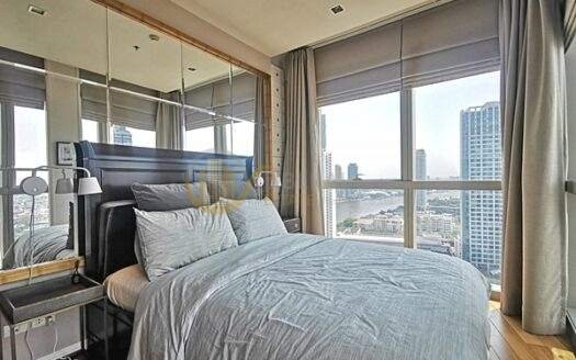 LTHC5537 – The River FOR RENT 2 beds 2 baths size 75 Sq.M. Nearby BTS Charoennakorn station ONLY 55k/Month
