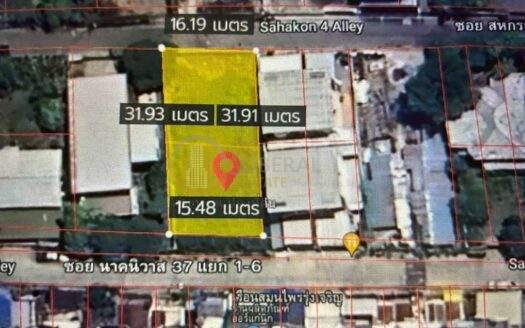 LTH13593 – Land for Sale | Nak Niwat Soi 37-1/Ladprao 71 | 135 sq.wah | 12.8 MB | ที่ดินขาย นาคนิวาส 37-1 ลาดพร้าว 71