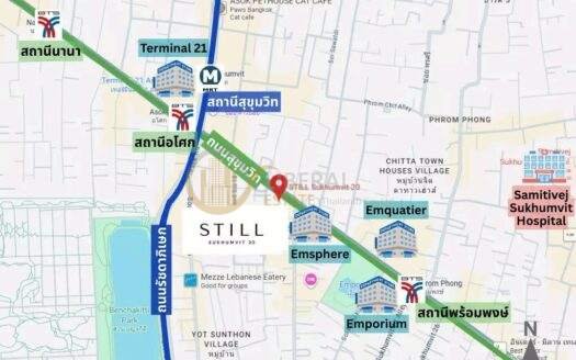 LTH14498 – Rare Ultra Luxury Freehold Opportunity | Condo for Sale | STILL Sukhumvit 20 Near BTS Asok & Phrom Phong | 124 sqm | 2 Beds 2 Baths | 43.7 MB |คอนโดขาย สติลล์ สุขุมวิท 20