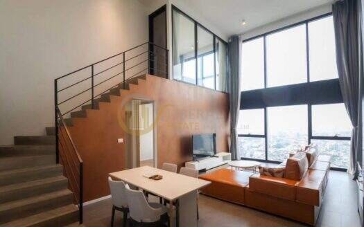 LTHC16022 – Duplex Condo for Rent Silom | The Lofts Silom | Near BTS Surasak | 95K/Month | คอนโดดูเพล็กซ์ให้เช่า เดอะ ลอฟท์ สีลม