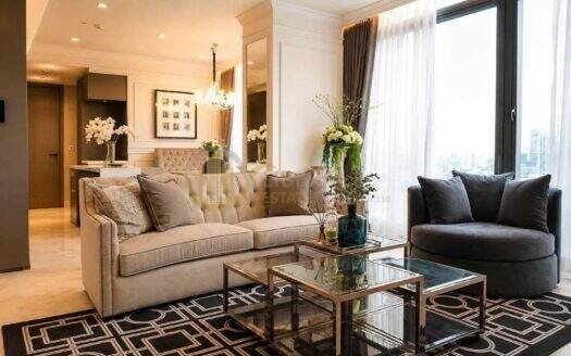 LTHC16169 – Luxury Condo FOR RENT The Monument Thonglor 125 sqm. 2 Beds 2 Baths Near BTS Thonglor 140K/Month