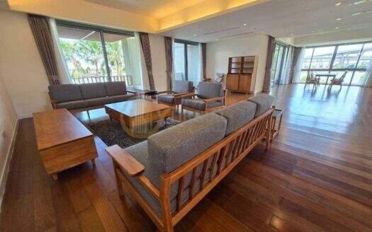 LTH162334 – Ultra-Luxury Triplex Condo FOR RENT The Pano Rama 3 | 441.30 sq.m. | 3 Beds | 4 Baths + Maid Room | Private Garden & Pool | River View | 220K/Month