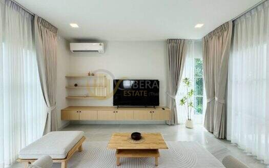 LTH16406 – House For Rent | Chaiyapruek Bangna Km.15 | 184 Sq.m. | 3 Beds | 4 Baths | Home Office | 75K/Month