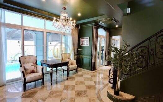 LTH16325 – Luxury Pool Villa for Sale | Sukhumvit 61 | Near BTS Ekkamai | 5 Storeys | 600 Sq.m. | 4 Beds | 118MB