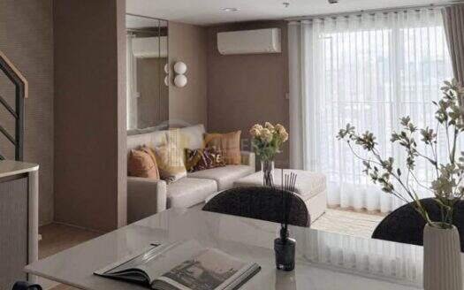 LTH16337 – Duplex Condo for Rent | Culture Chula | Near BTS Sala Daeng | 57 Sq.m. | 2 Beds | 1 Bath | 60K/Month